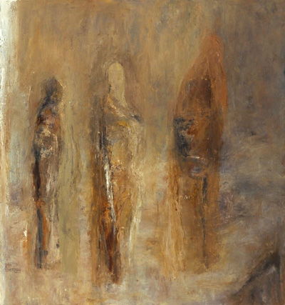 3 Figures On Stage